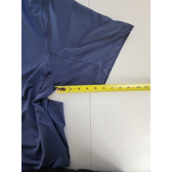 Nike Golf Dri-FIT Polo Shirt Mens 2XL Blue Performance Pique Athletic Tennis - Picture 12 of 13